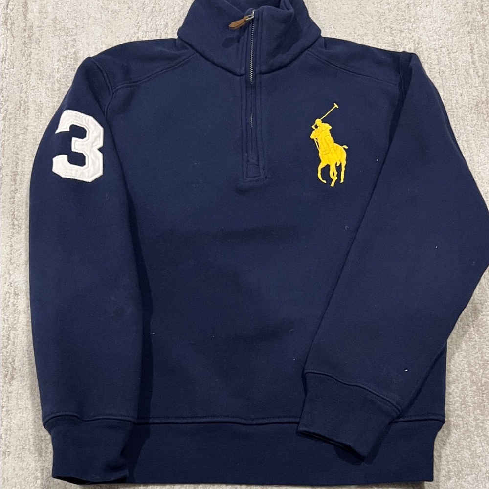 Polo by Ralph Lauren Boy’s Blue Zip-Up Sweater
